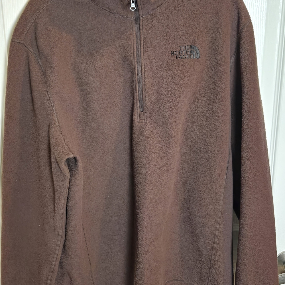 The North Face Men's Chocolate Brown Lightweight Jacket In Medium Preloved